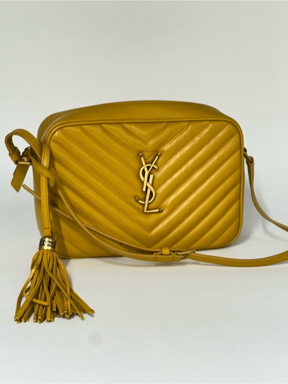 Saint Laurent Lou Camera Crossbody Bag with Tassel